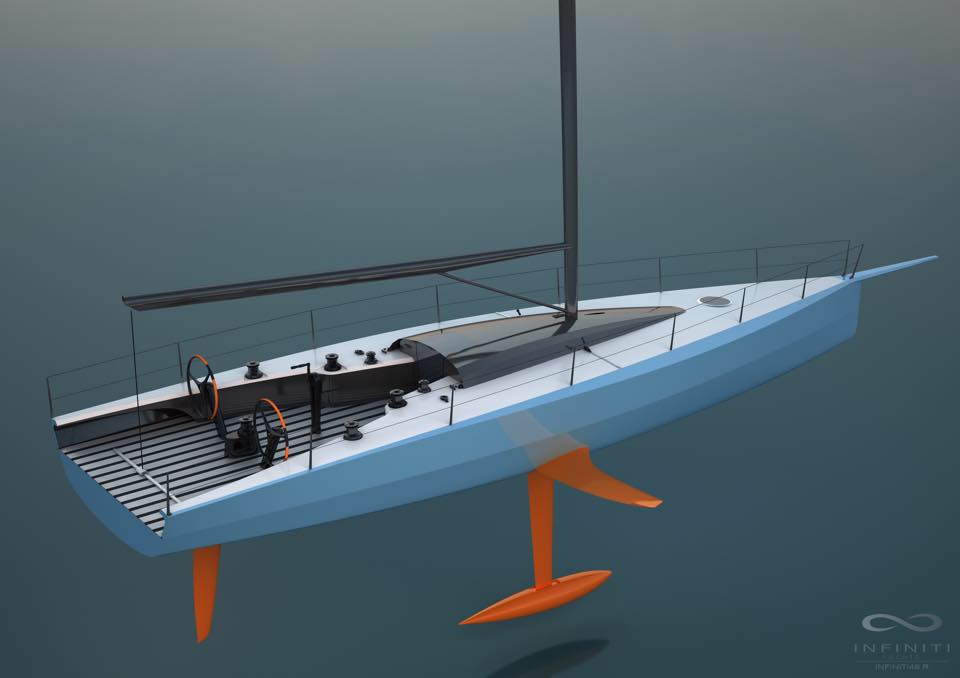 The RORC Transatlantic Race will mark the offshore debut for the Hugh Welbourn-designed Infiniti 46, Maverick © Infiniti Yachts