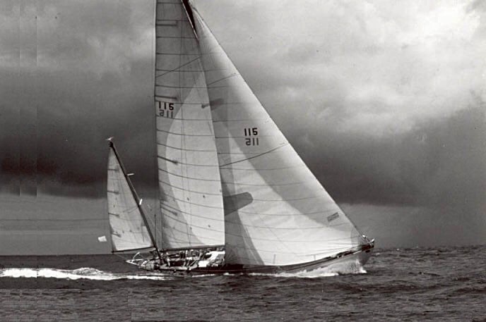 stormy weather sailing yacht